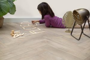Floer Click Visgraat PVC Rijn Gerookt Wit