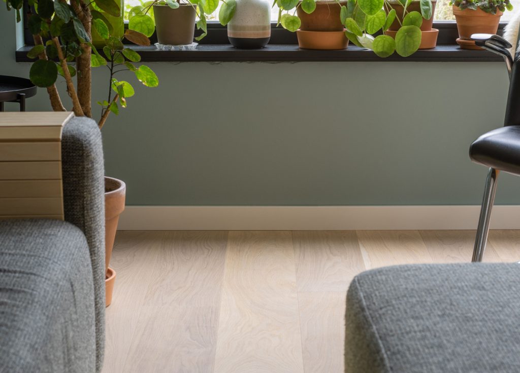 Floer Lamelparket Eiken Wit Geolied urban jungle interieur