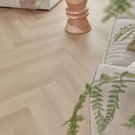 Floer Walvisgraat Click Vinyl vloer Zwaardvis Zand woonkamer 8