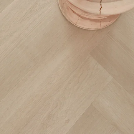Floer Walvisgraat Click Vinyl vloer Zwaardvis Zand woonkamer