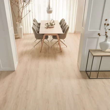 Floer Landhuis Vinyl Crème Eik woonkamer