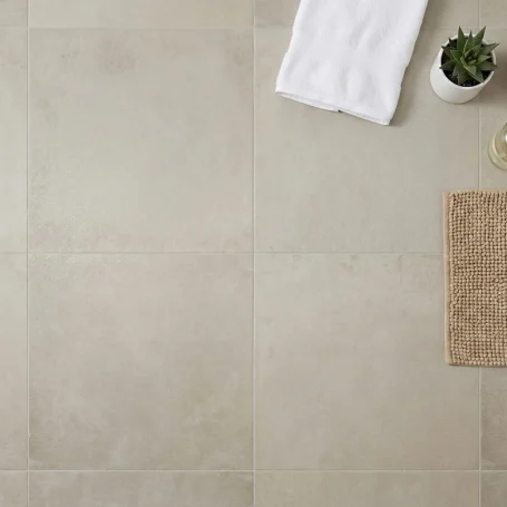 Floer-Keramische-Tegel-Betonlook-Leemgrijs-product-topdown-sfeer